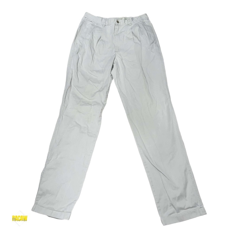 Men’s Eddie Bauer 34x36 Cream Dress Pants